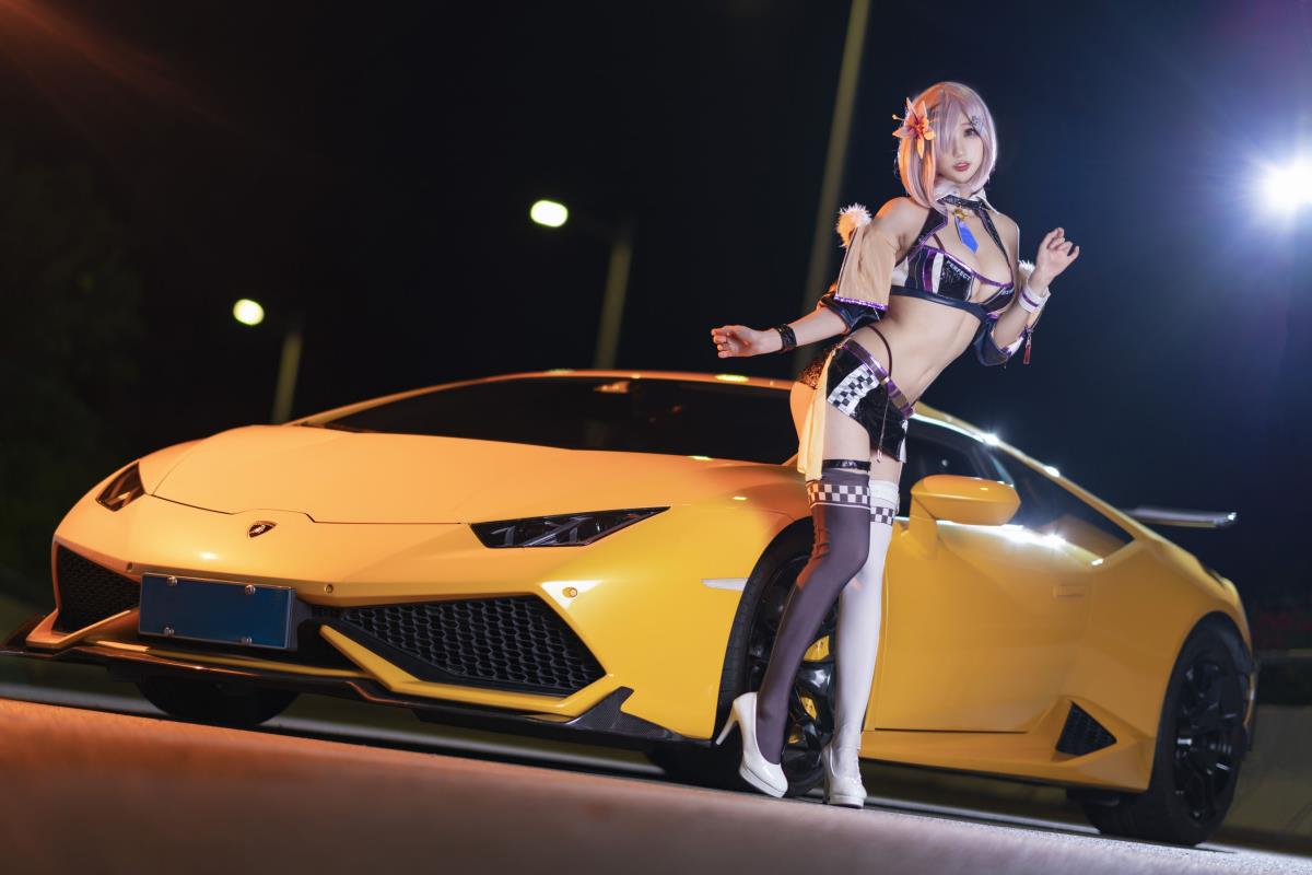 Cosplay写真 周叽是可爱兔兔 - 玛修赛车 写真